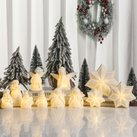 CERAMIC CHRISTMAS DECOR WITH LED LIGHT
